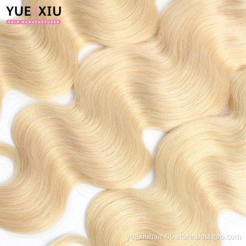 613 Blonde Body Wave Human Hair Brazilian Body Wave Virgin Cuticle Aligned Hair